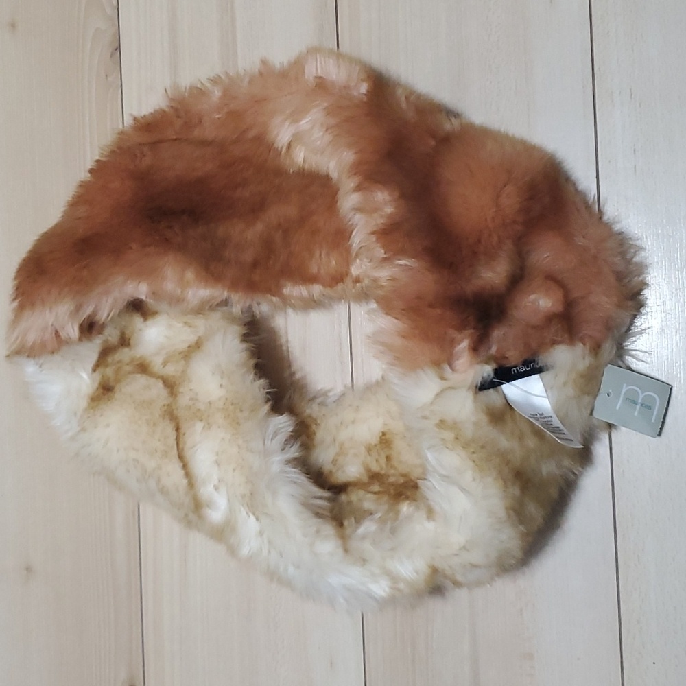 Maurices faux fur infinity scarf new